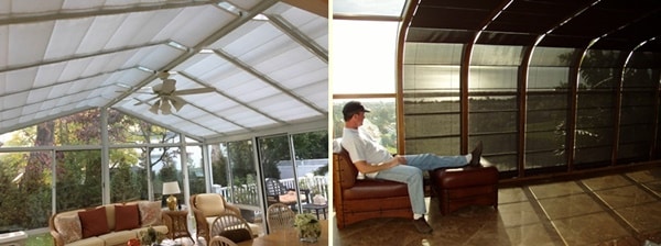 Sunbrella and Sheerweave fabric