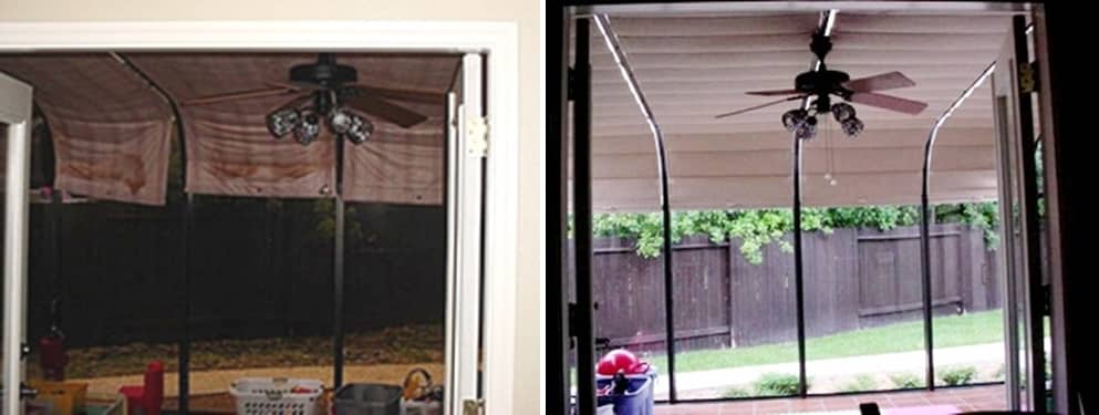 Sad old, worn out shades replacement.